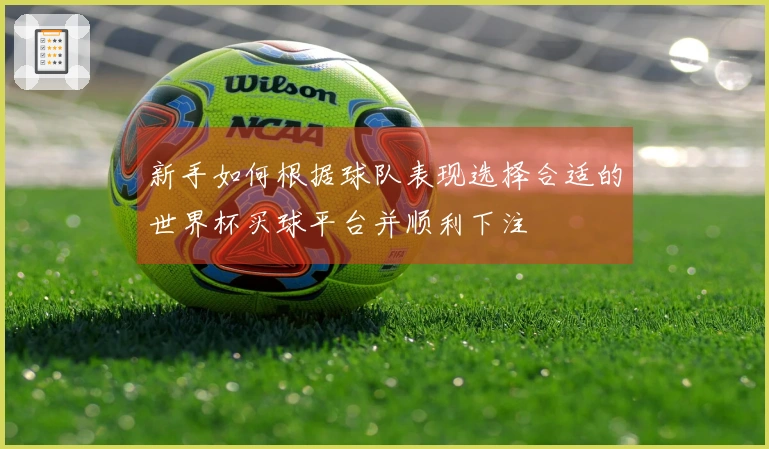 新手如何根据球队表现选择合适的世界杯买球平台并顺利下注