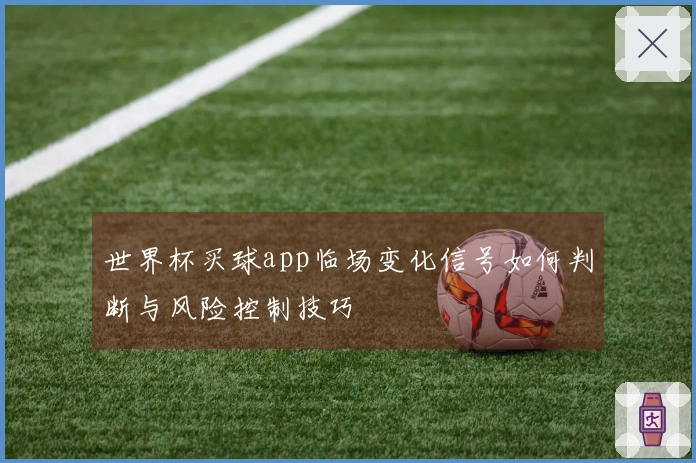 世界杯买球app临场变化信号如何判断与风险控制技巧