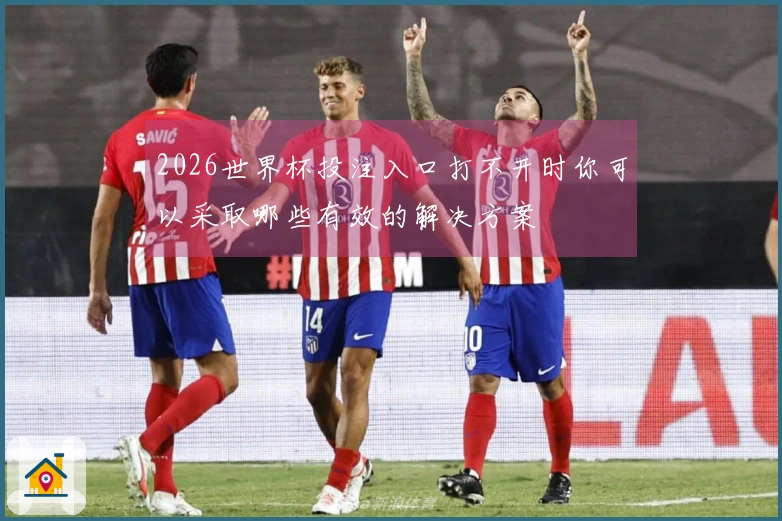 2026世界杯投注入口打不开时你可以采取哪些有效的解决方案